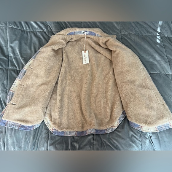 Lane 201 Fight The Frost Plaid Sherpa Lined Jacket Slate Large - Picture 9 of 16